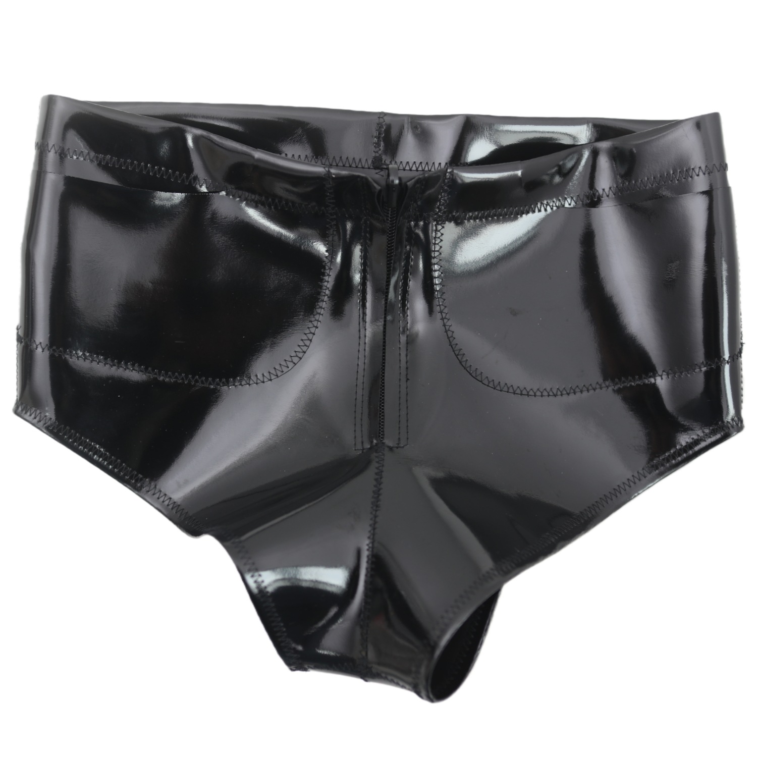 Men'S Fashion Videos - Women Men Glossy Pocket Shorts Mid-Rise