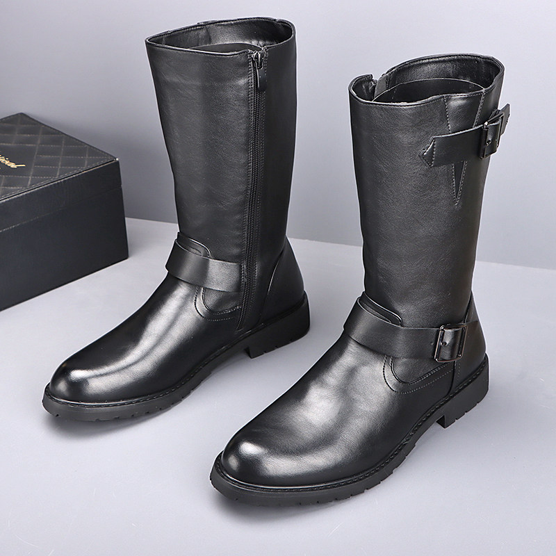 Fashion Men'S Boots - England style men fashion cosplay stage