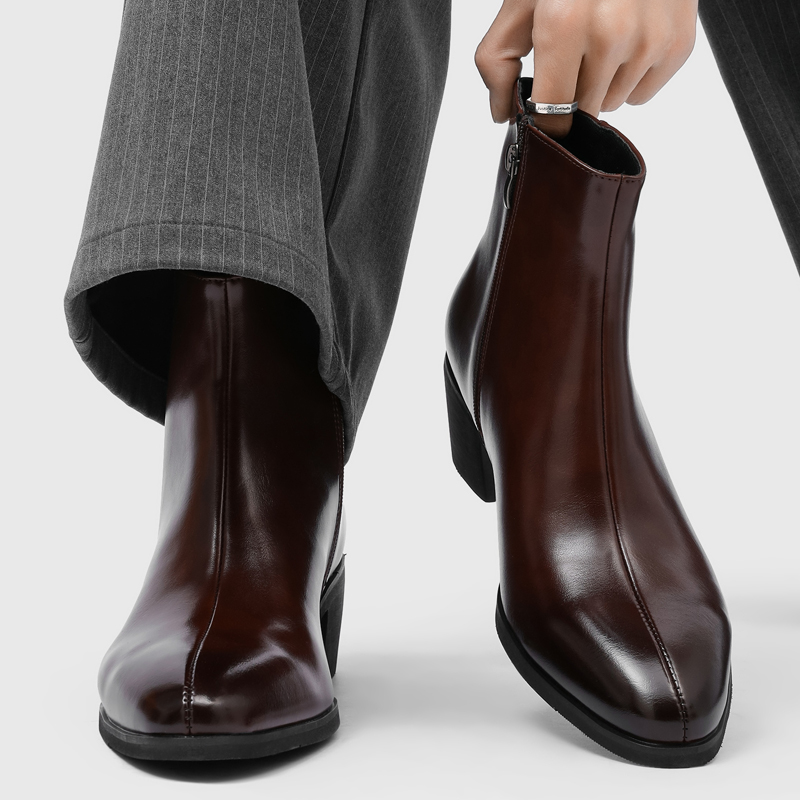 Fashion Men'S Boots - Men Simple and Fashionable High Heels