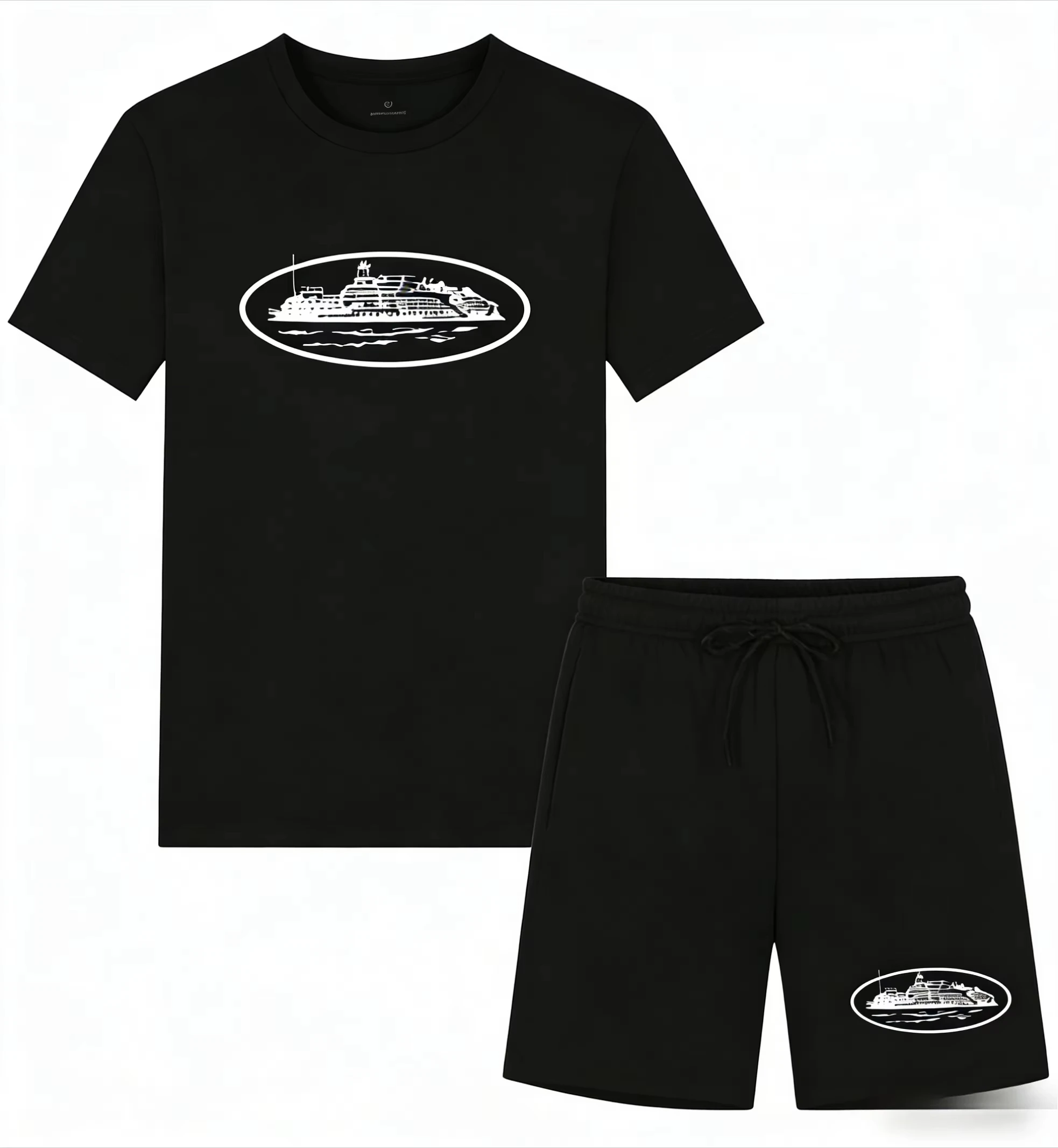Men'S Fashion Videos - 2026 Summer New Small Boat Printed