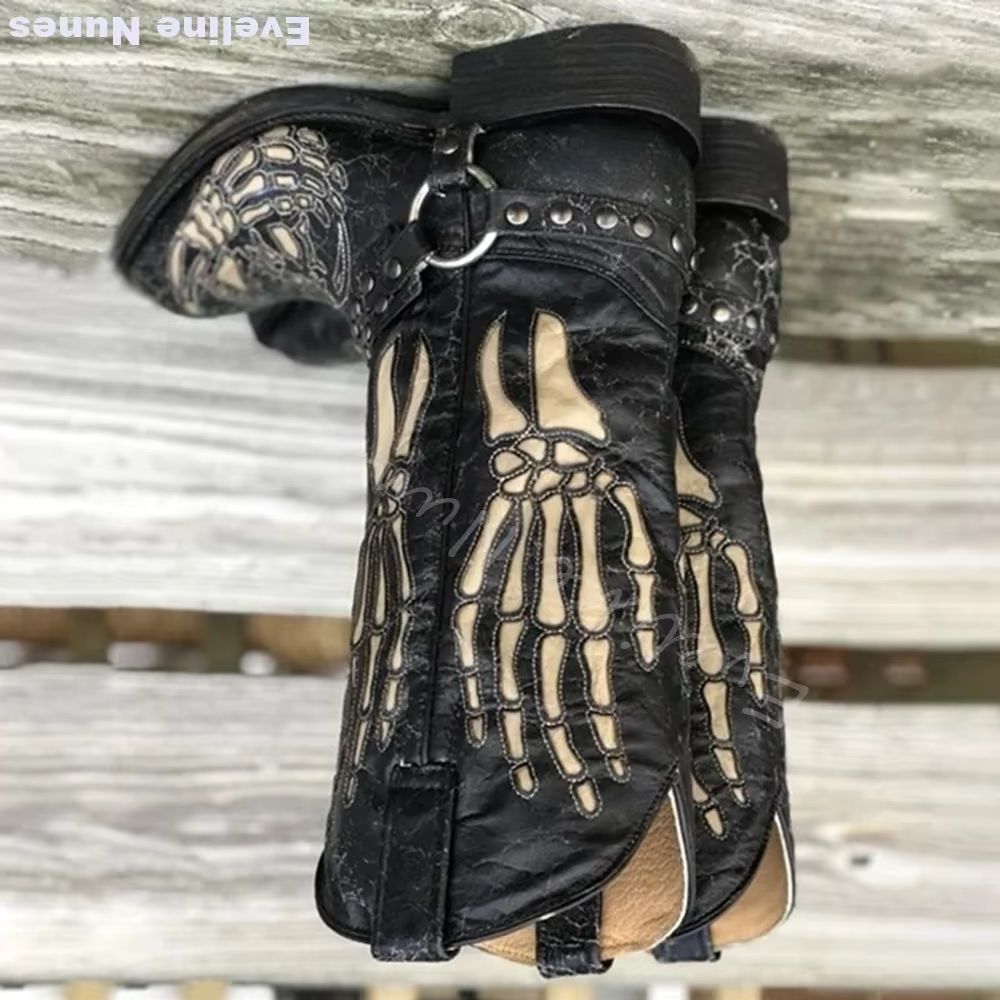 Skull Totem Western Boots Wome - Fashion Men'S Boots review and price