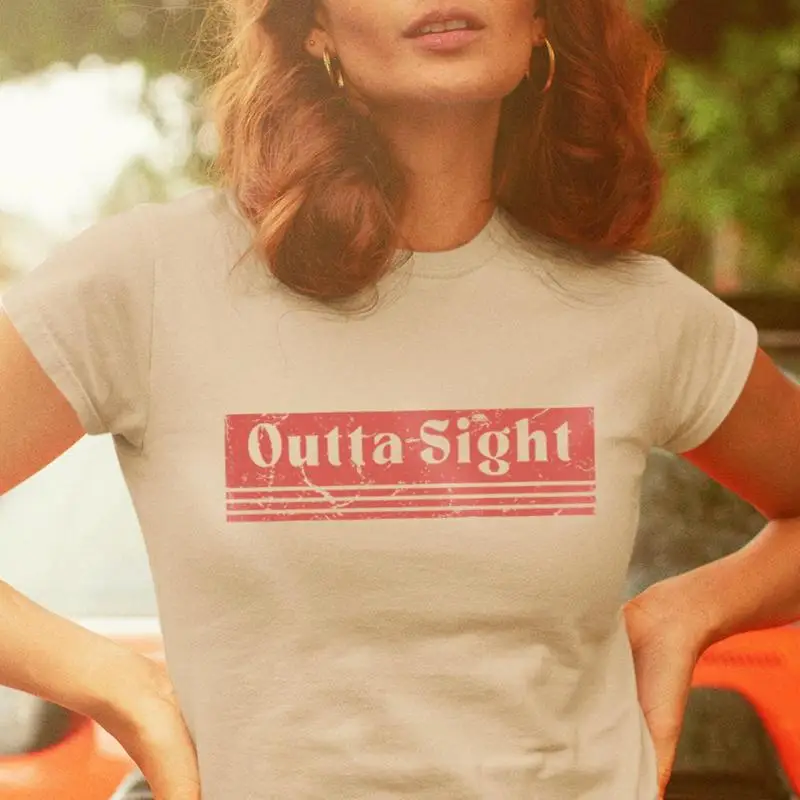 Outta Sight T Shirt 70s Retro  - Men'S Fashion 70S review and price