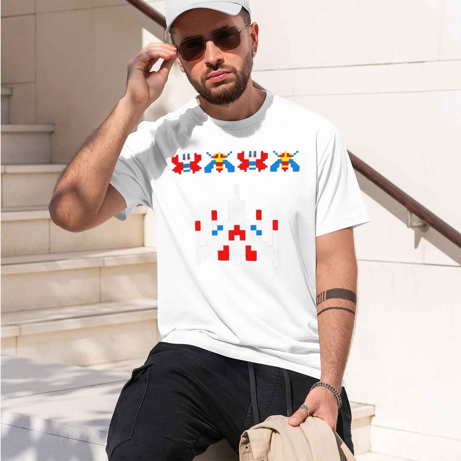 80s 70s Arcade Galaga Video Ga - Men'S Fashion 70S review and price