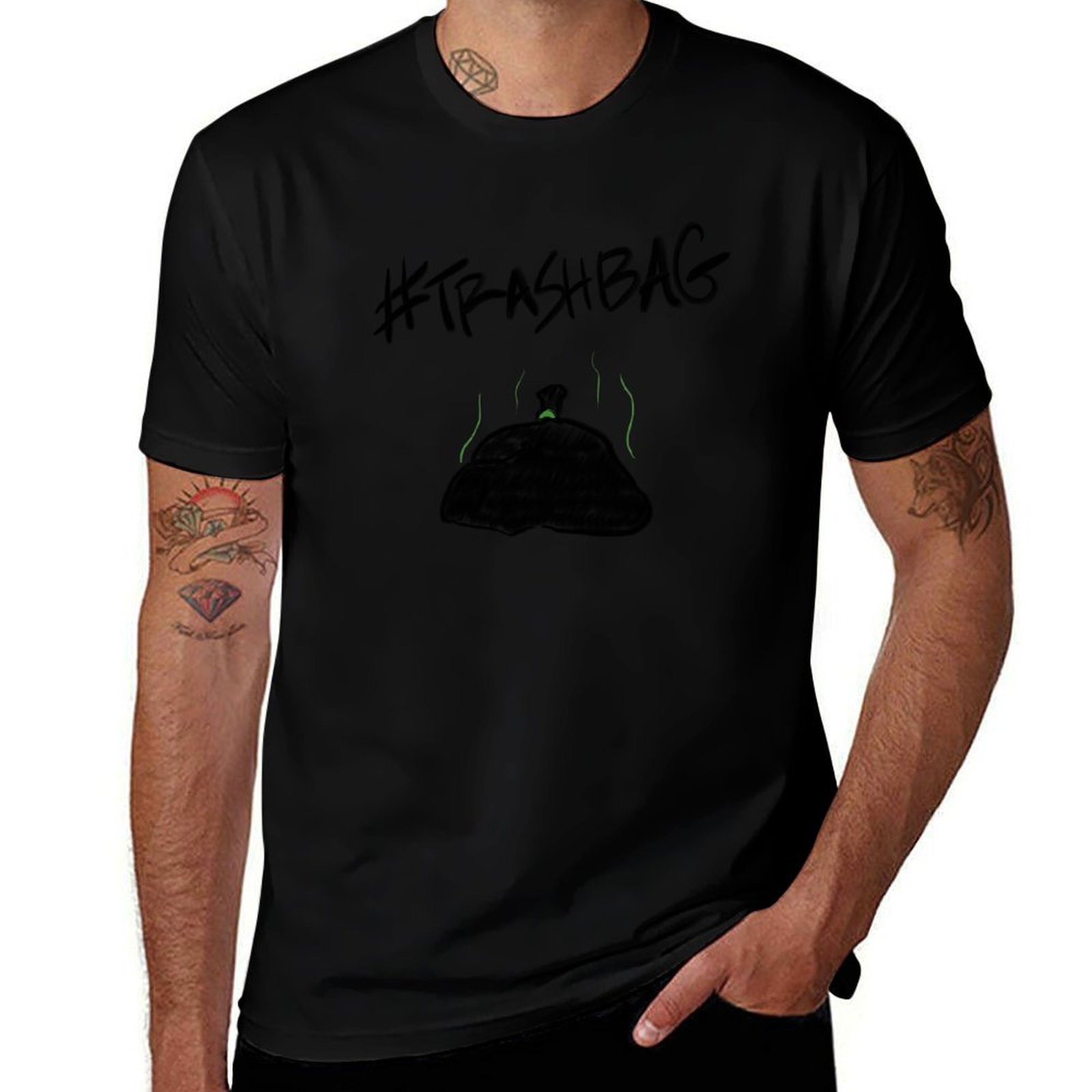 Hashtag Trashbag T-Shirt Fashi - Mens Fashion Hashtags review and price