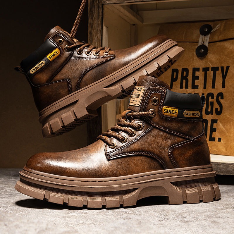 Vintage Men Platform Ankle Boo - Fashion Men'S Boots review and price