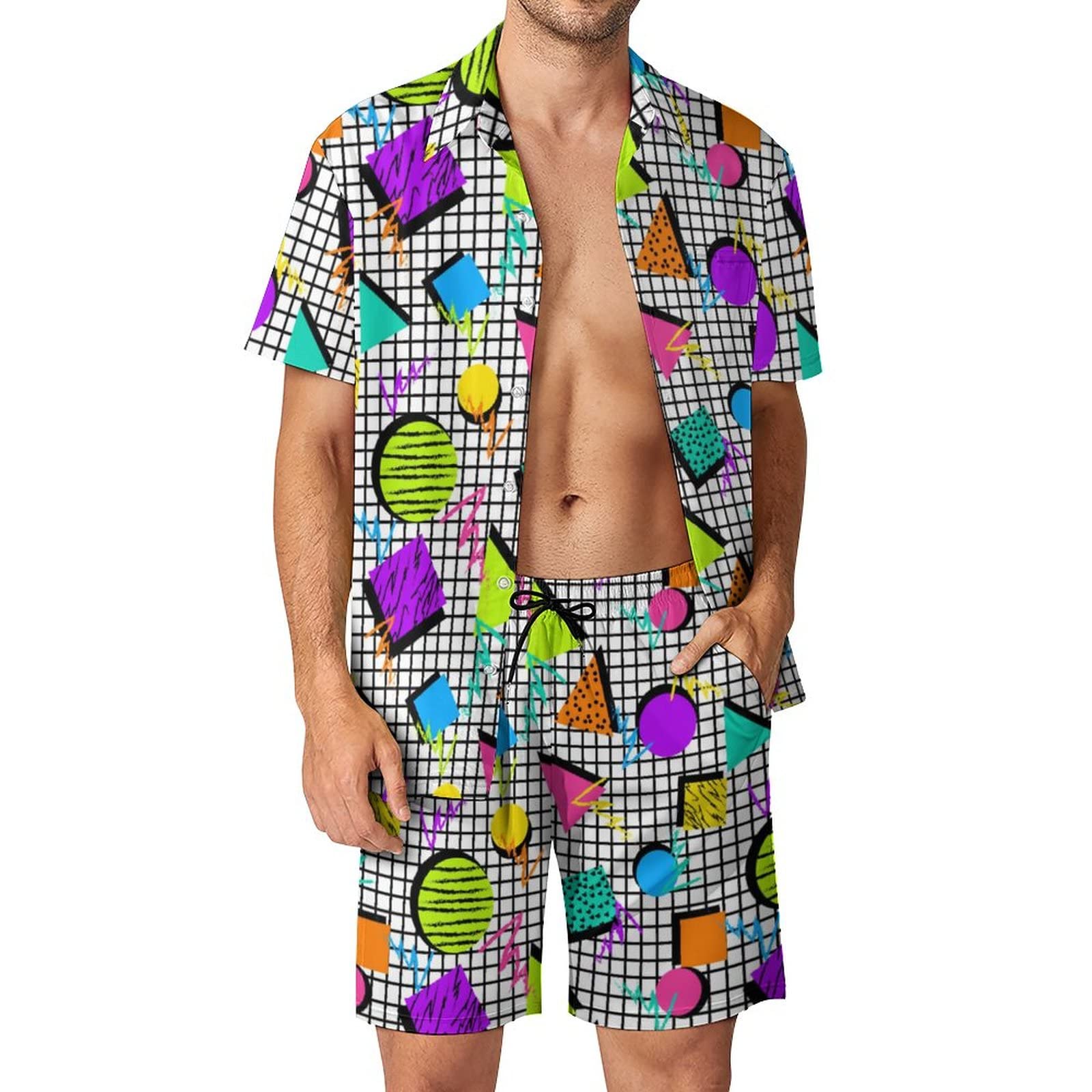 Summer Irregular Geometric 3D  - Men'S Fashion Videos review and price