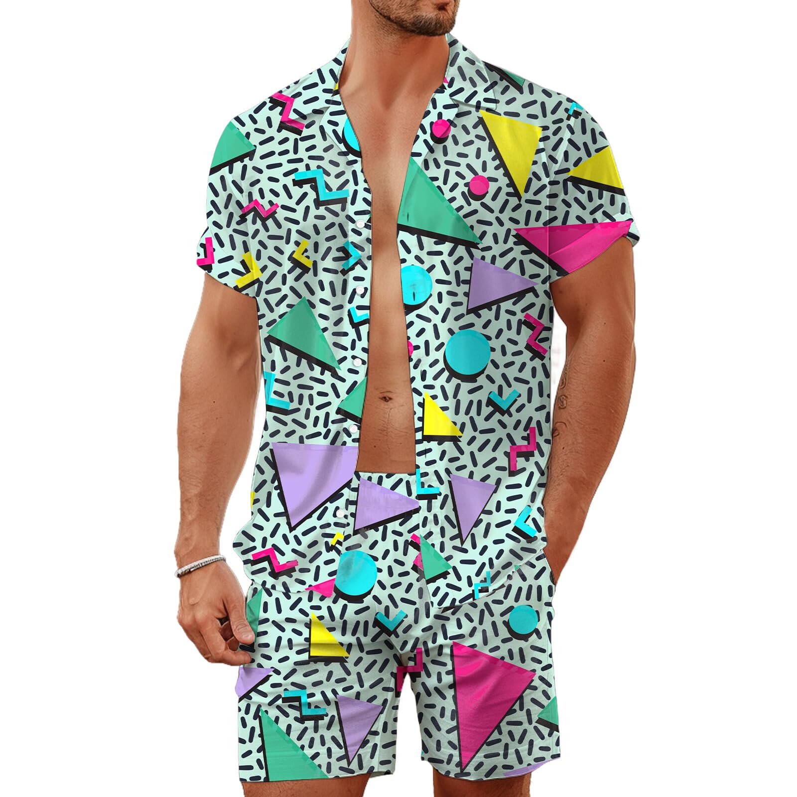Summer Irregular Geometric 3D  - Men'S Fashion Videos review and price
