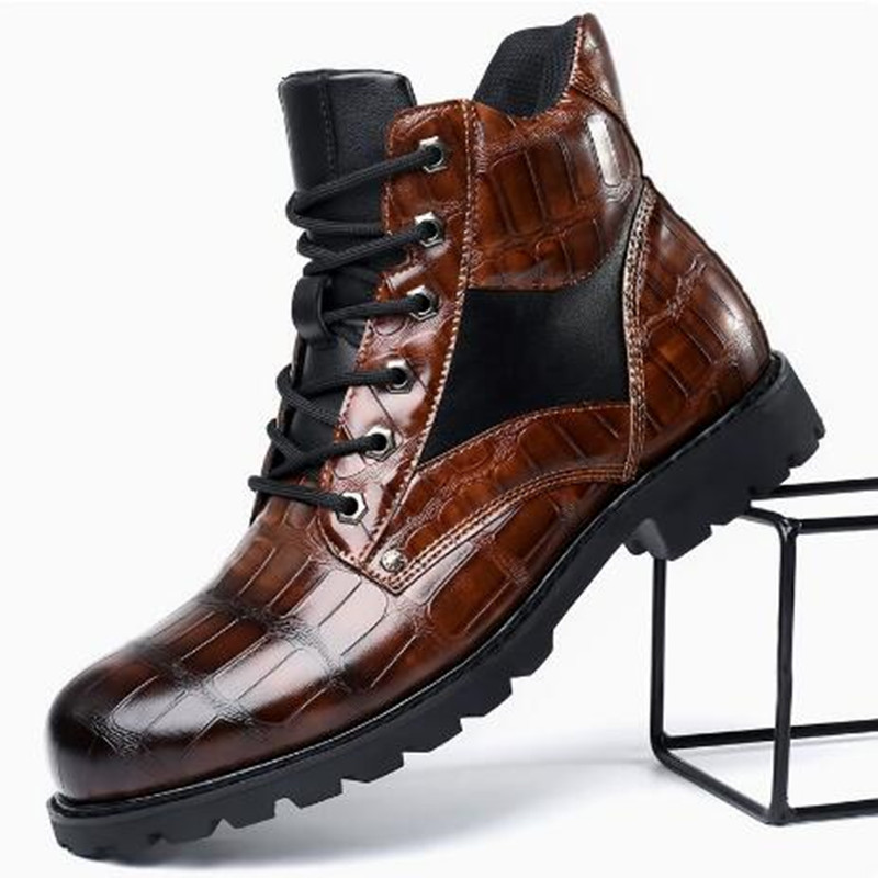 Luxury Brand Men Boots Grid Pa - Mens Fashion Zapatos review and price