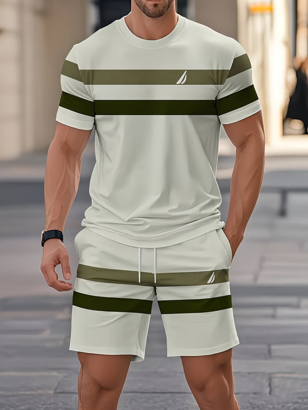 Men's Summer Sets Funny 3D Str - Men'S Fashion Videos review and price