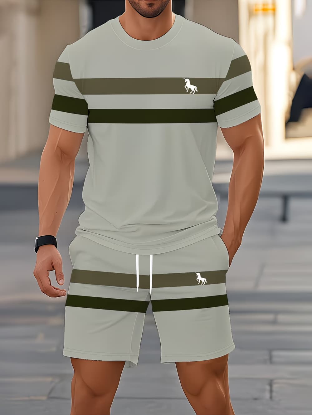 Men's Summer Sets Funny 3D Str - Men'S Fashion Videos review and price